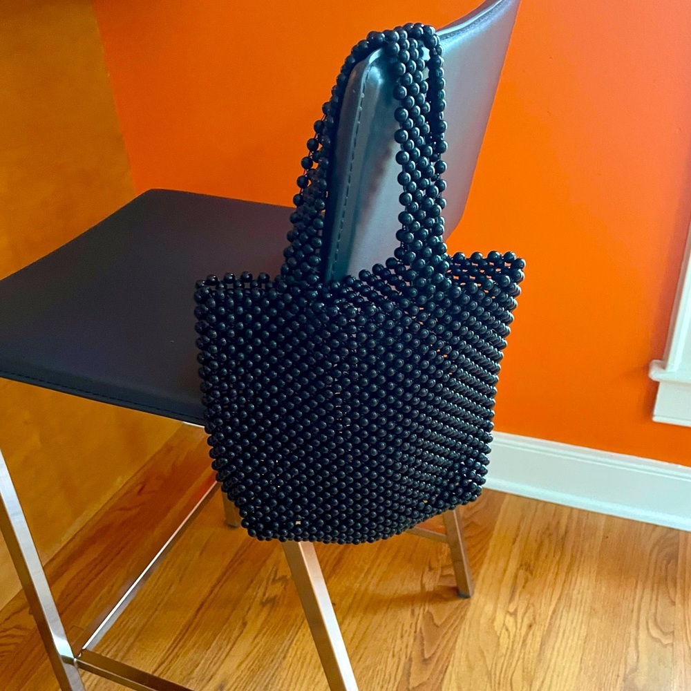 Fun Black Beaded Handbag 🤩🖤